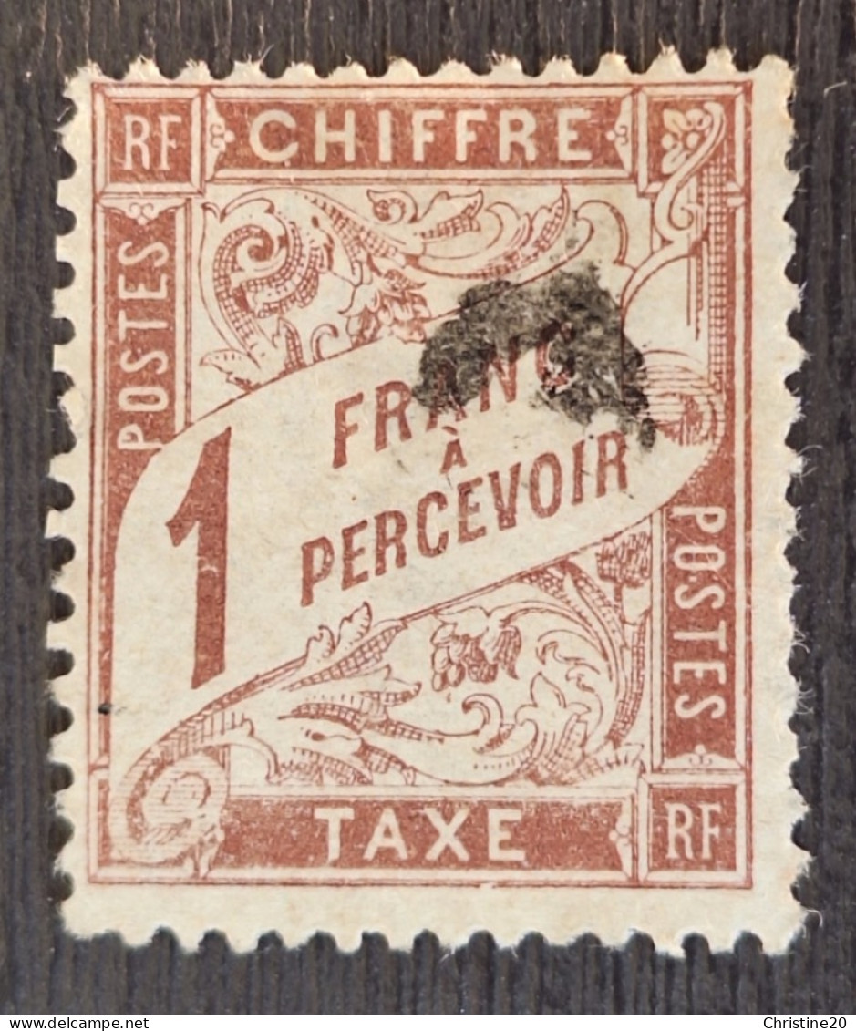 France 1884 Taxe N°25 Ob  TB Cote 125€ - 1859-1959 Afgestempeld