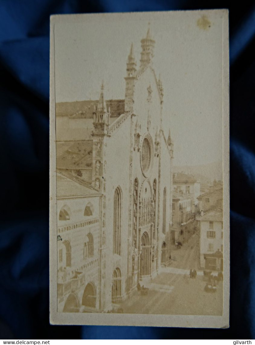 Photo Cdv Nessi, Como - Cathédrale De Como, Circa Ca 1870-75 L438 - Ancianas (antes De 1900)