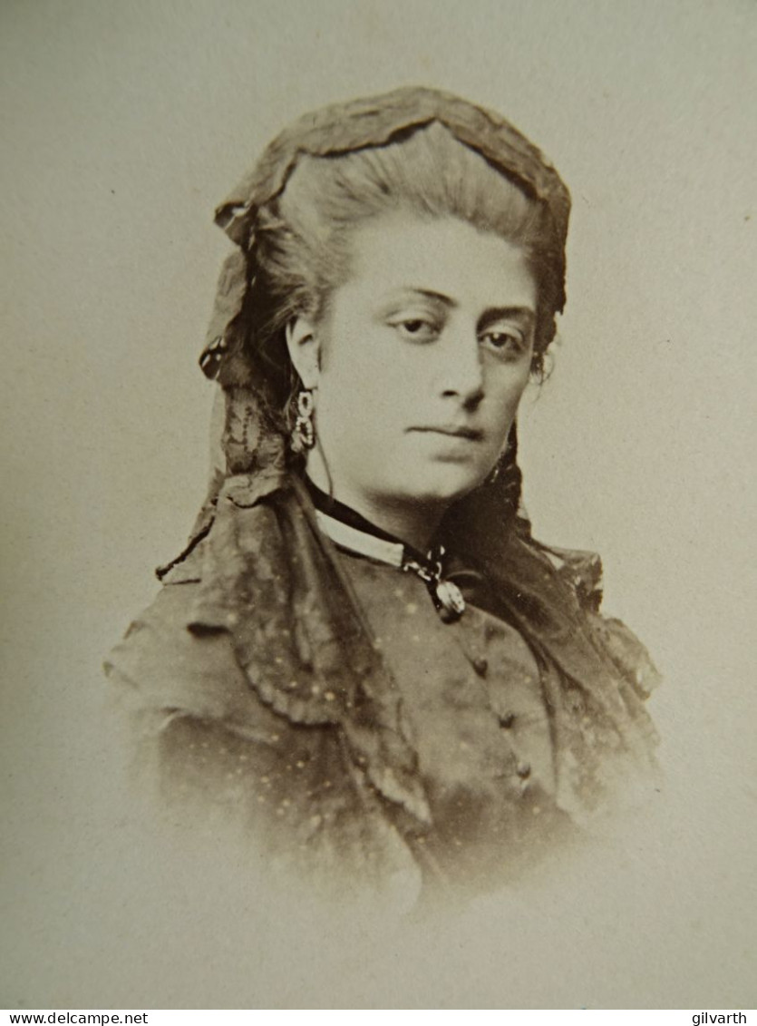 Photo Cdv Fd Mulnier, Paris - De La Perrine, Marchande De Journaux, Circa 1865-70 L438 - Oud (voor 1900)