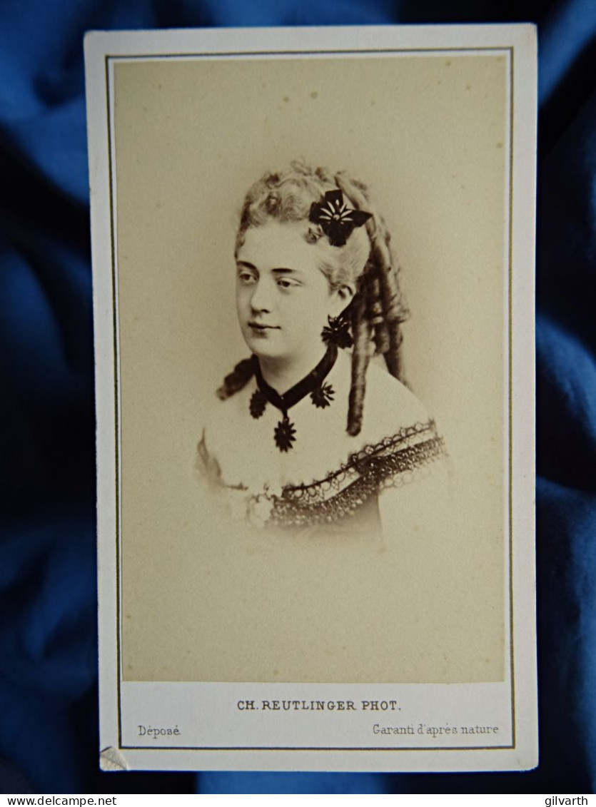 Photo Cdv Reutlinger - Miss Julie Hamilton (1829-1919) Actrice, Circa  1865-70 L438 - Oud (voor 1900)