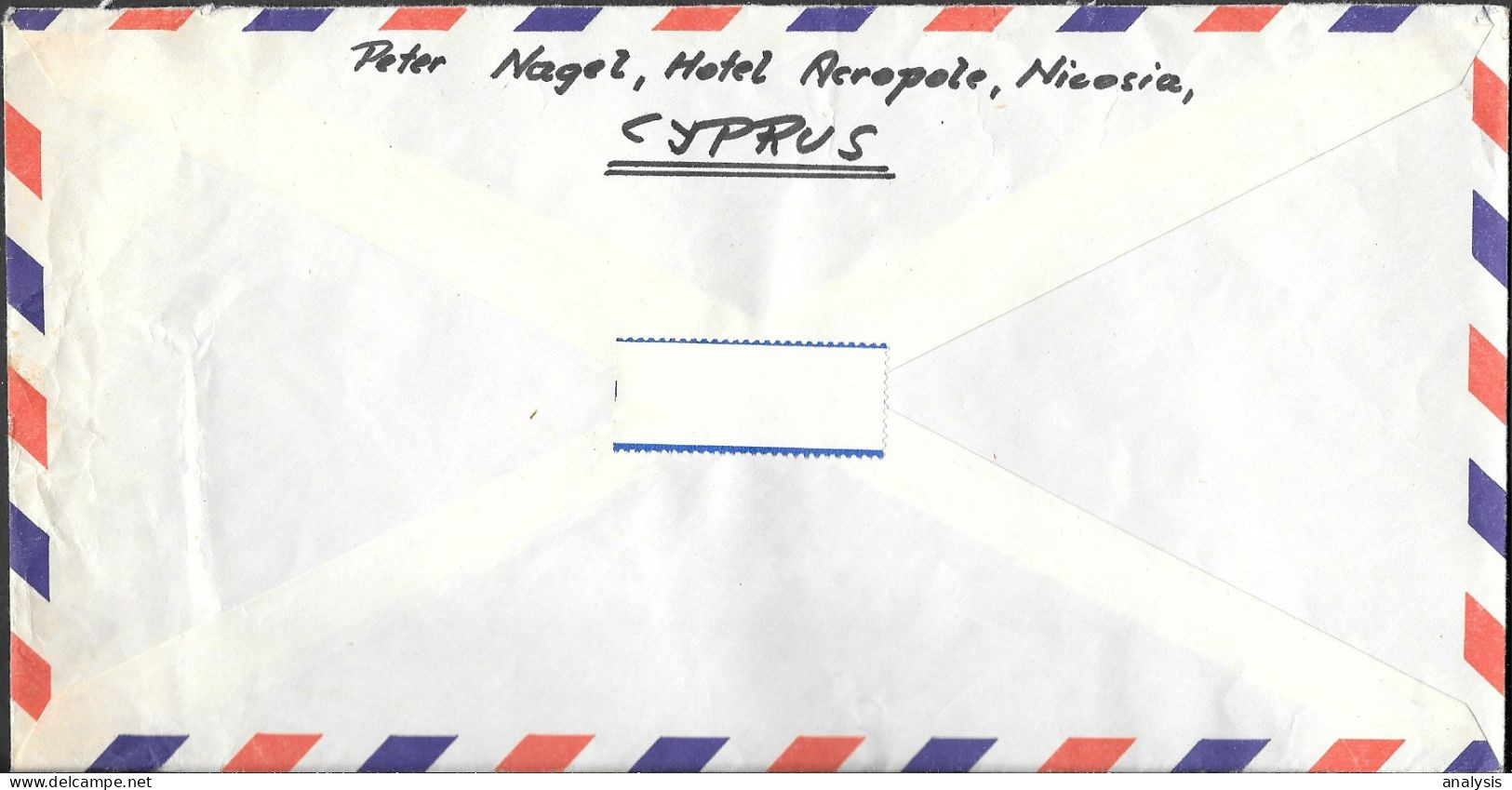 Cyprus Cover Mailed To Austria 1967. 50M Rate Coin Of Alexander The Great Stamp - Lettres & Documents