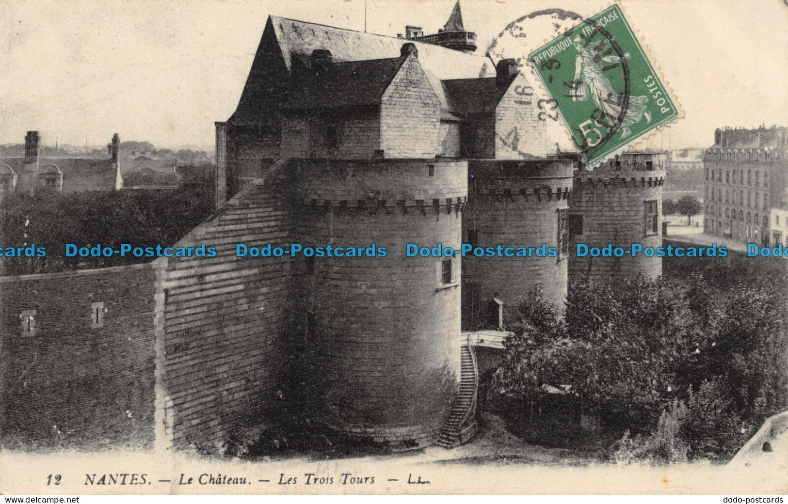 R085140 Nantes. Le Chateau. Les Trois Tours. LL. No 12. 1914 - Monde