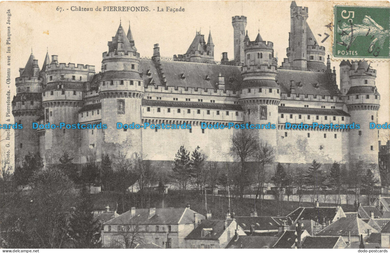 R084664 Chateau De Pierrefonds. La Facade. G. Duclos. No 67 - Monde