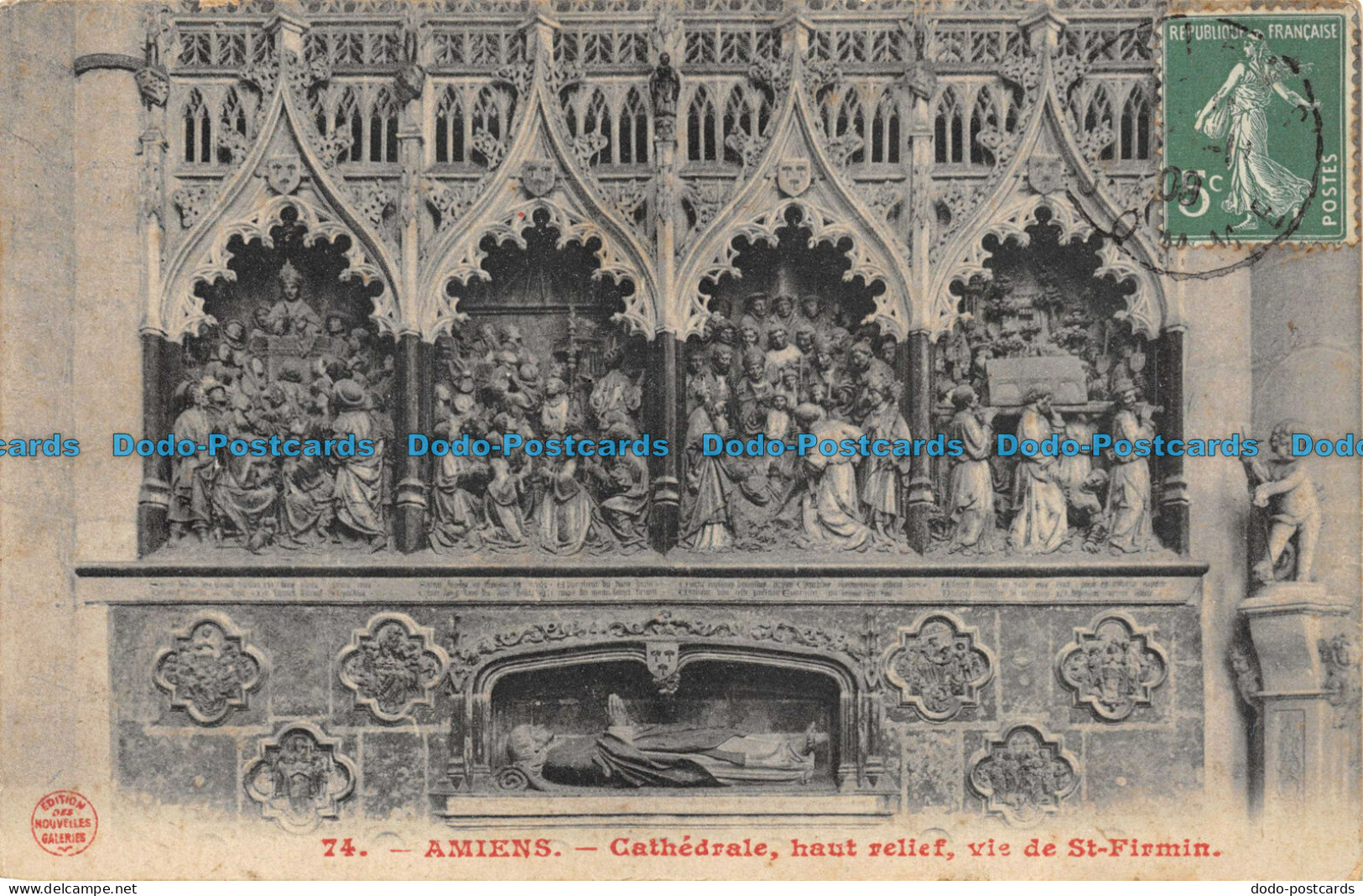 R085149 Miens. Cathedrale Haut Relief Vie De St. Firmin - Monde