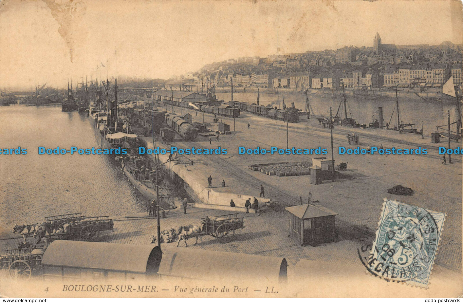 R085153 Boulogne Sur Mer. Vue Generale Du Port. LL. No 4. 1906 - World