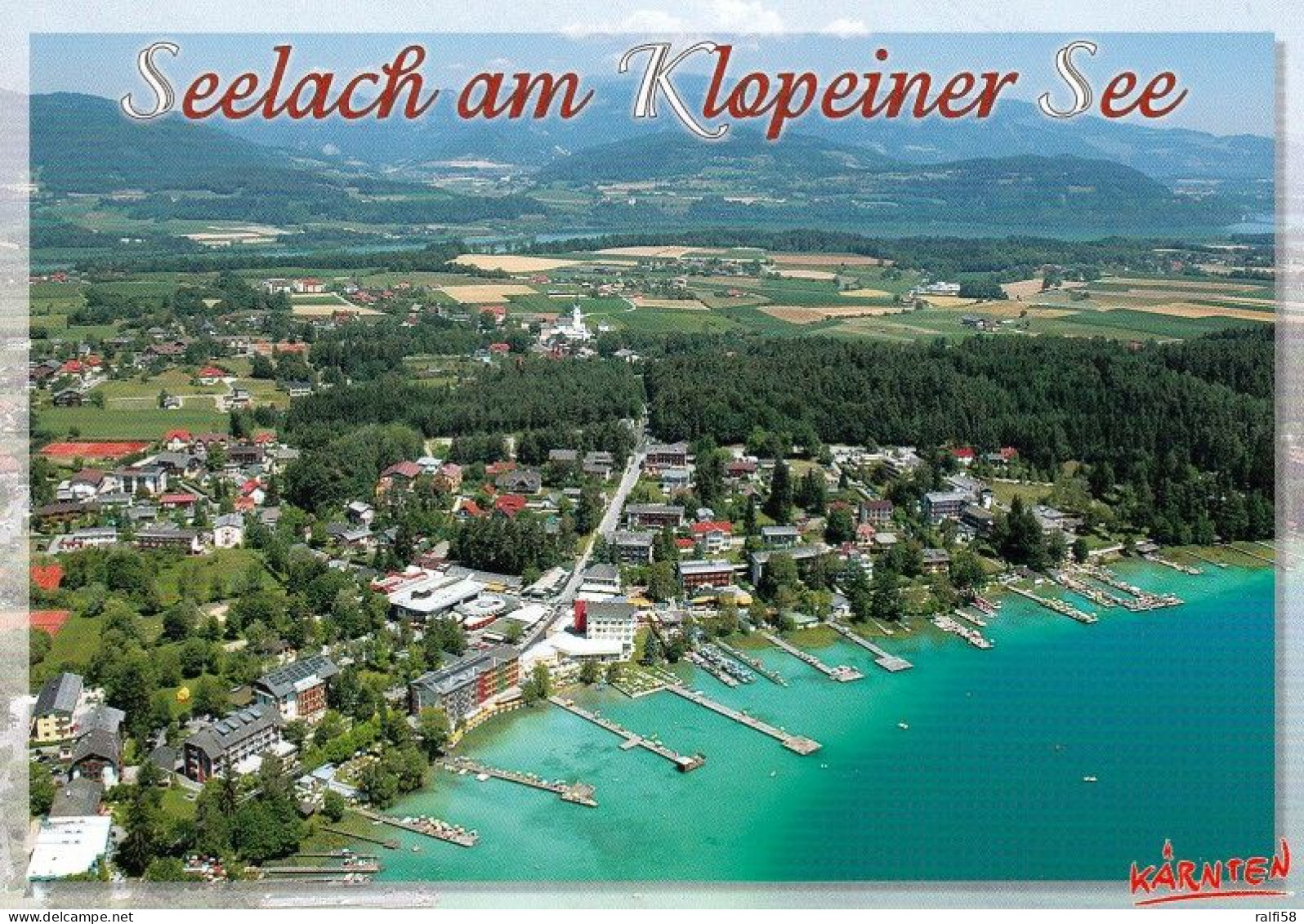 1 AK Österreich / Kärnten * Blick Auf Seelach Am Klopeiner See - Luftbildaufnahme * - Klopeinersee-Orte
