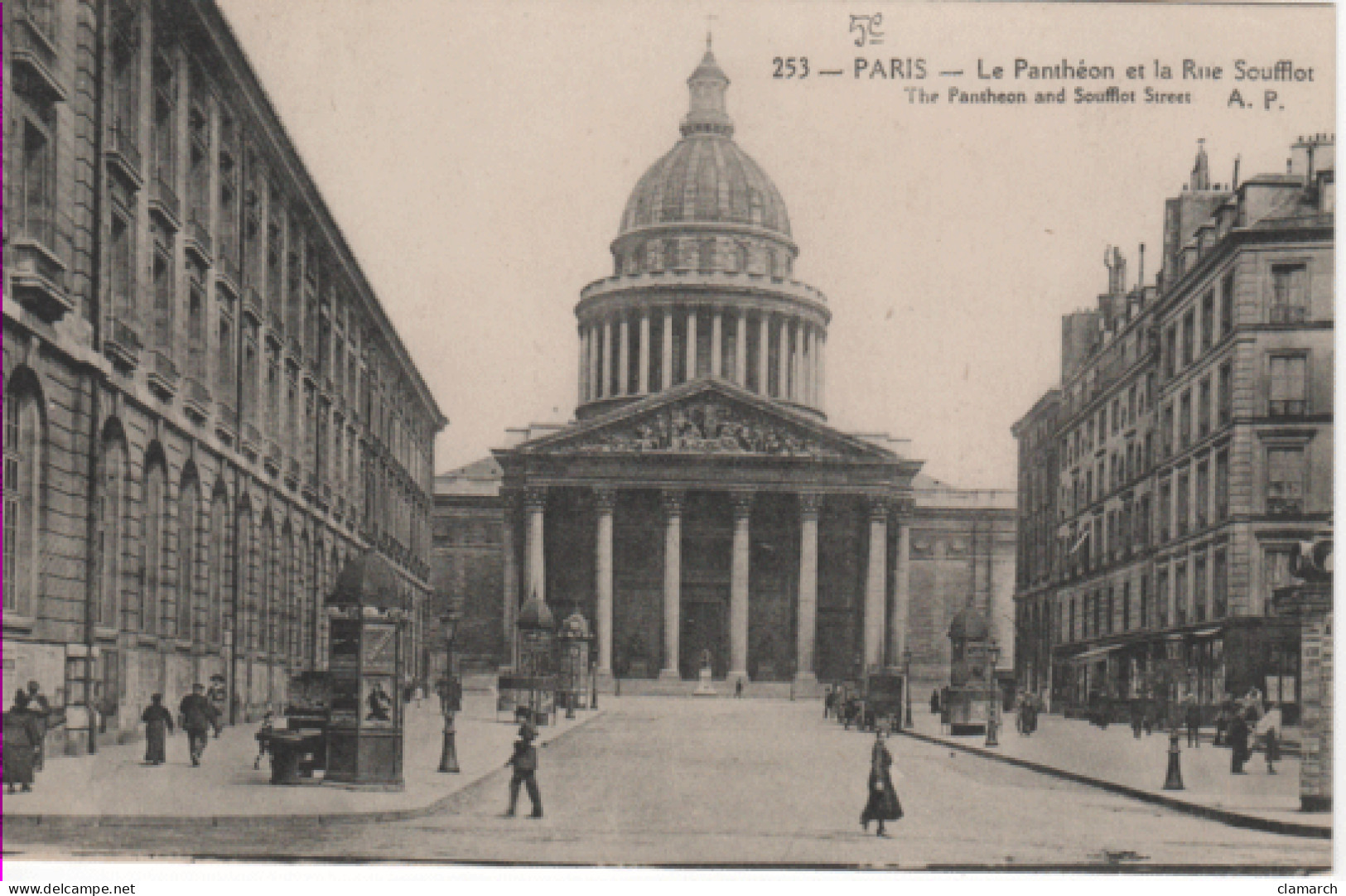 PARIS 5è-Le Panthéon Et La Rue Soufflot - AP 253 - Arrondissement: 05