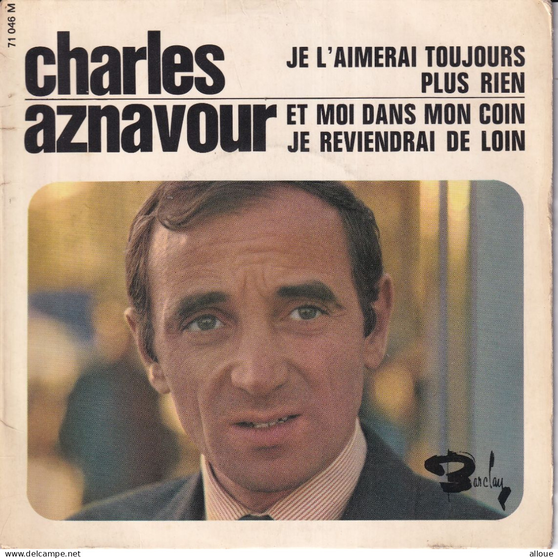 CHARLES AZNAVOUR - FR EP - JE L'AIMERAI TOUJOURS + 3 - Otros - Canción Francesa