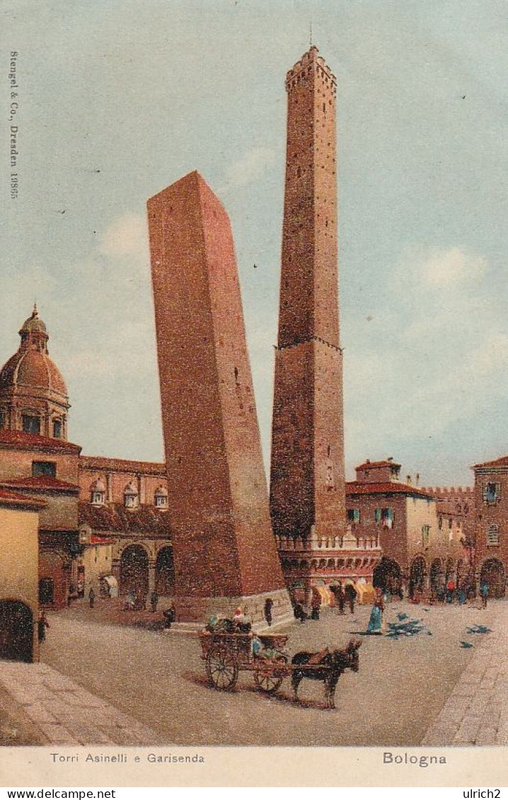 AK Bologna - Torri Asinelli E Garisenda - Ca. 1910  (69289) - Bologna