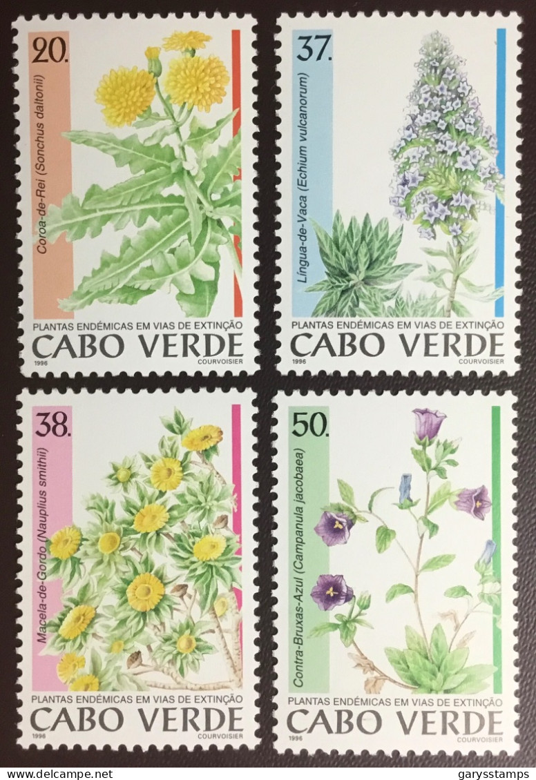 Cape Verde 1996 Endemic Plants Flowers MNH - Otros & Sin Clasificación