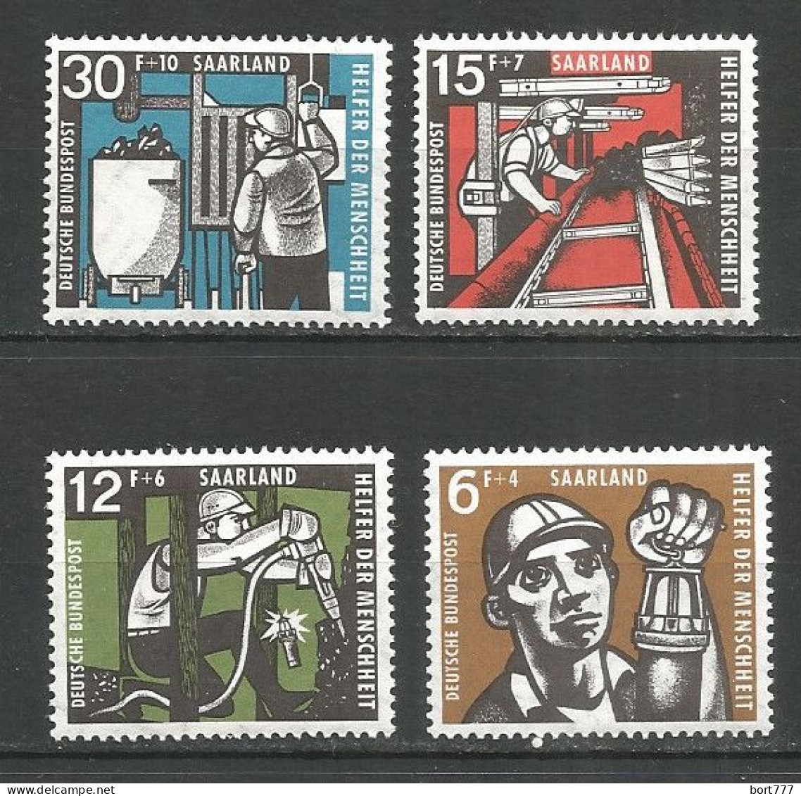 Saarland 1957 Mint Stamps MNH(**) - Nuevos