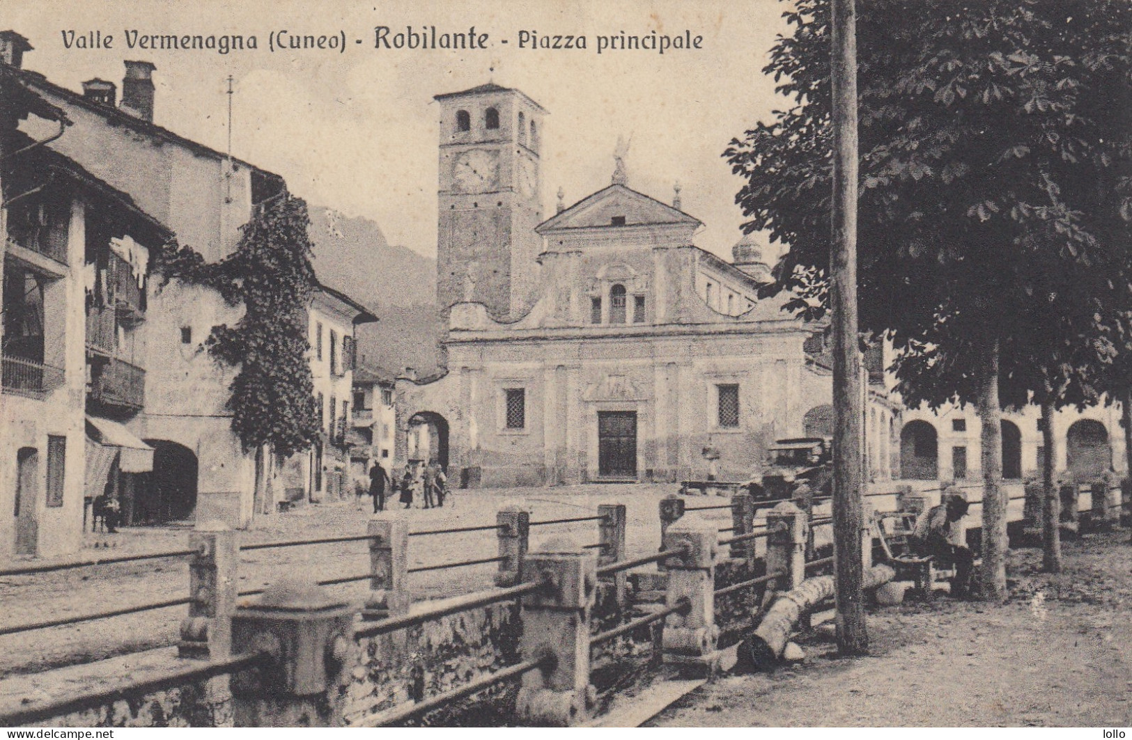 Piemonte  -  Cuneo  -  Robilante  -  Piazza Pricipale   - F. Piccolo  - Viagg -  Bella Animata - Other & Unclassified