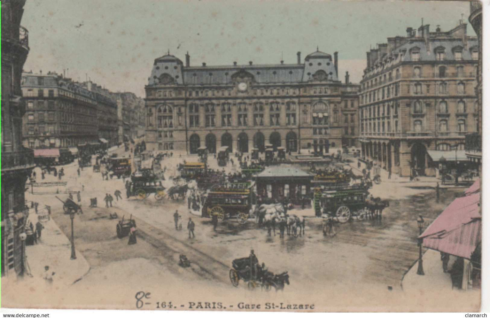 PARIS 8è-Gare Saint-Lazare (colorisé) 164 - Paris (08)