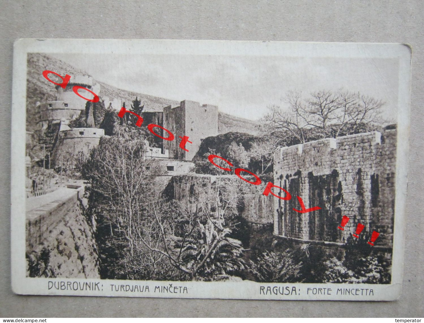 Croatia / Dubrovnik ( Ragusa ) - Tvrdjava Minčeta ( 1920 ) - Croatia