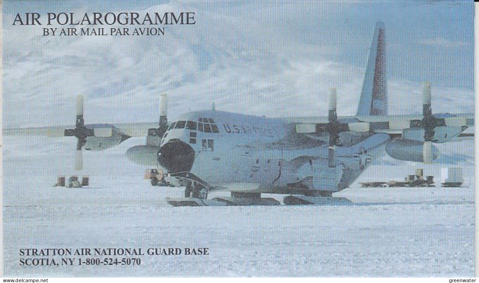 USA  Air Polarogramme Stratton Air National Guard Base  Unused (RT227) - Vuelos Polares