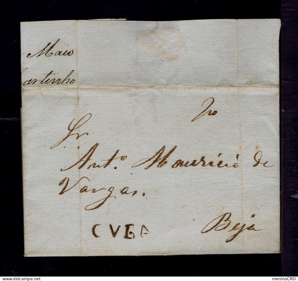 Gc8586 PORTUGAL  Mailed 16-May-1848 CUBA -Beja »Porto - ...-1853 Prefilatelia