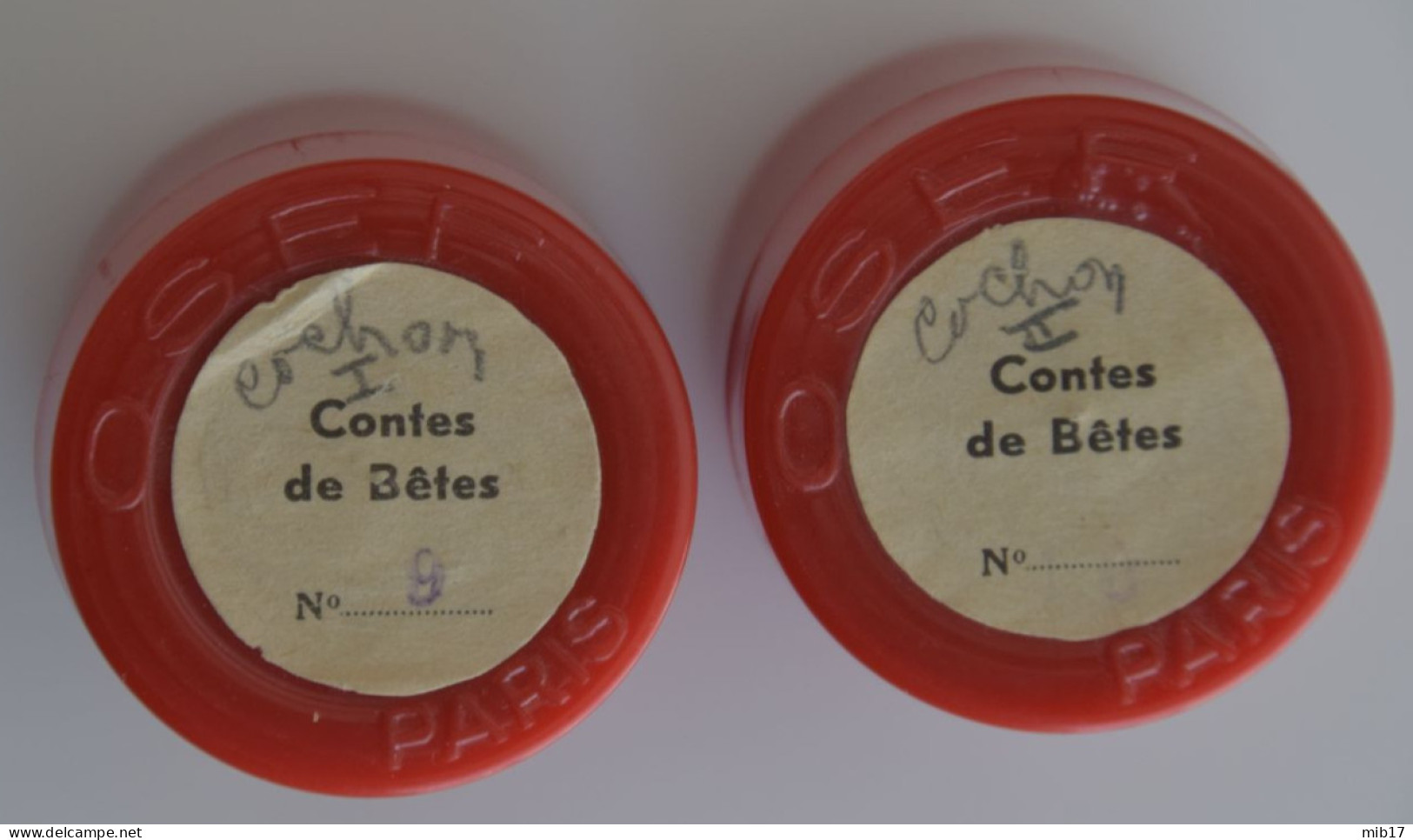 2 Films OSEF Pour PATHEORAMA Avec Boite D'origine - Contes De Bêtes - Le Cochon, Le Coq, Le Canard, Et Le Loup I & II - Bobinas De Cine: 35mm - 16mm - 9,5+8+S8mm