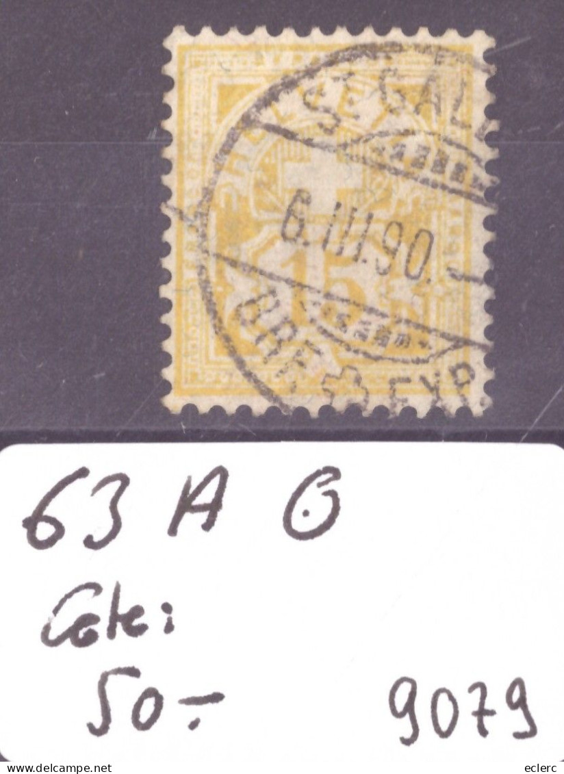 TYPE CHIFFRE - No 63A OBLITERE - COTE: 50.- - Used Stamps