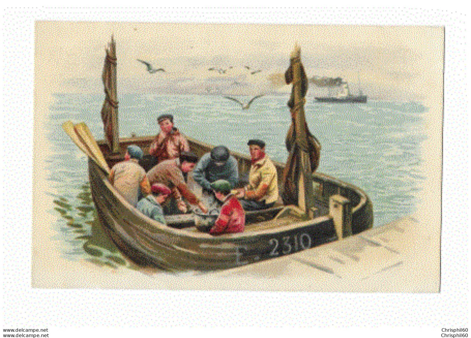 CPA - Métier De La Pêche - Illustration De Pêcheurs En Barque, Hommes Et Enfants - - Pesca