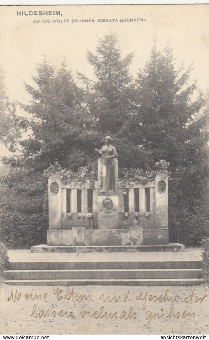 Hildesheim, Julius-Wolf-Brunnen (Renata-Brunnen) Gl1916 #G3272 - Other & Unclassified