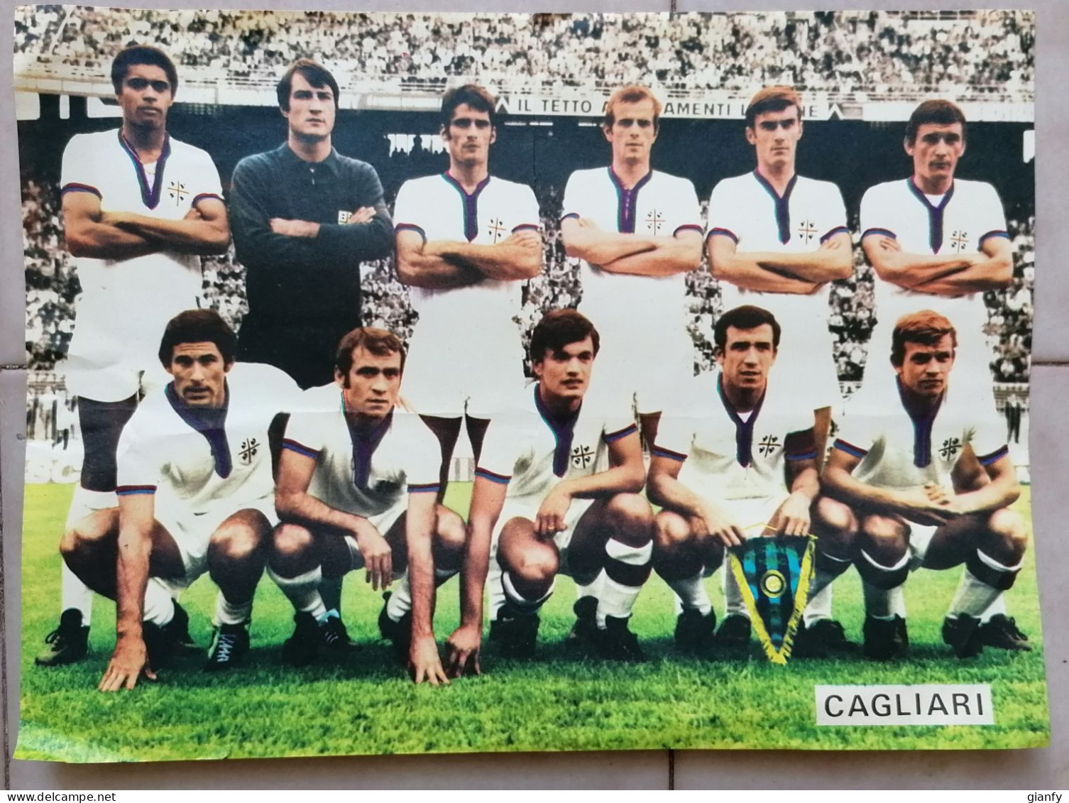 CAGLIARI CAMPIONATO 1969-70 LO SCUDETTO POSTER 30 X 22 CM. - Other & Unclassified