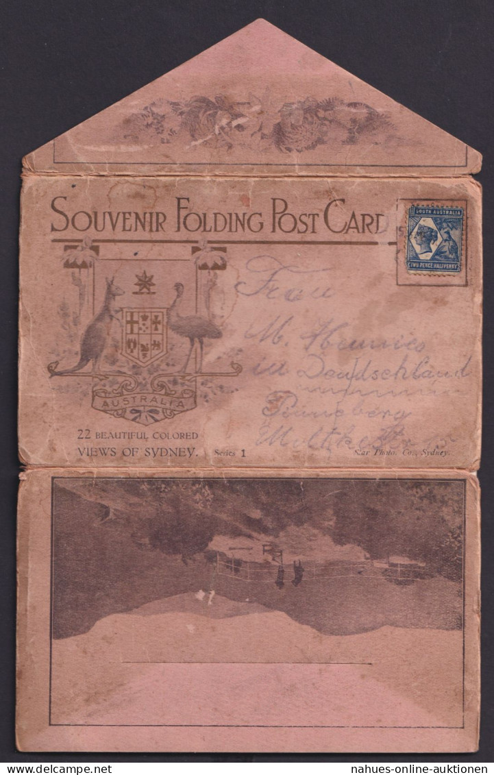 Südaustralien South Australia Souvenir Folding Post Card 22 Bildern Von Sydney - Verzamelingen