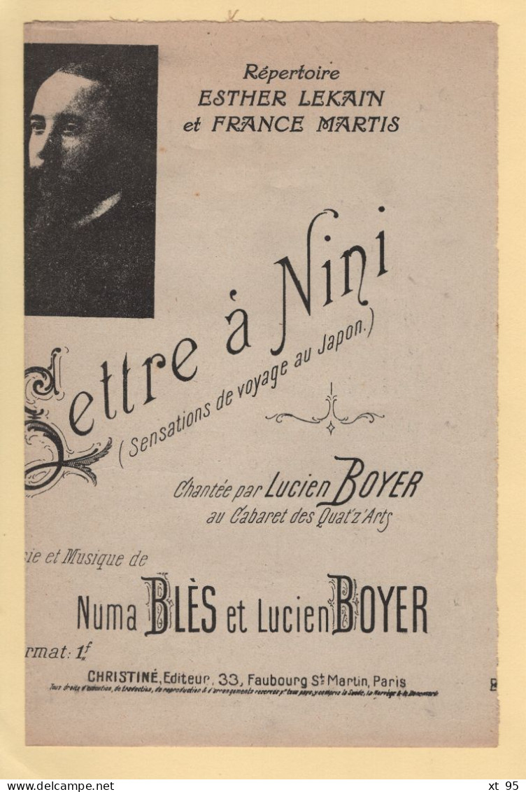 Partition - Lettre A Nini - Lucien Boyer - Noten & Partituren