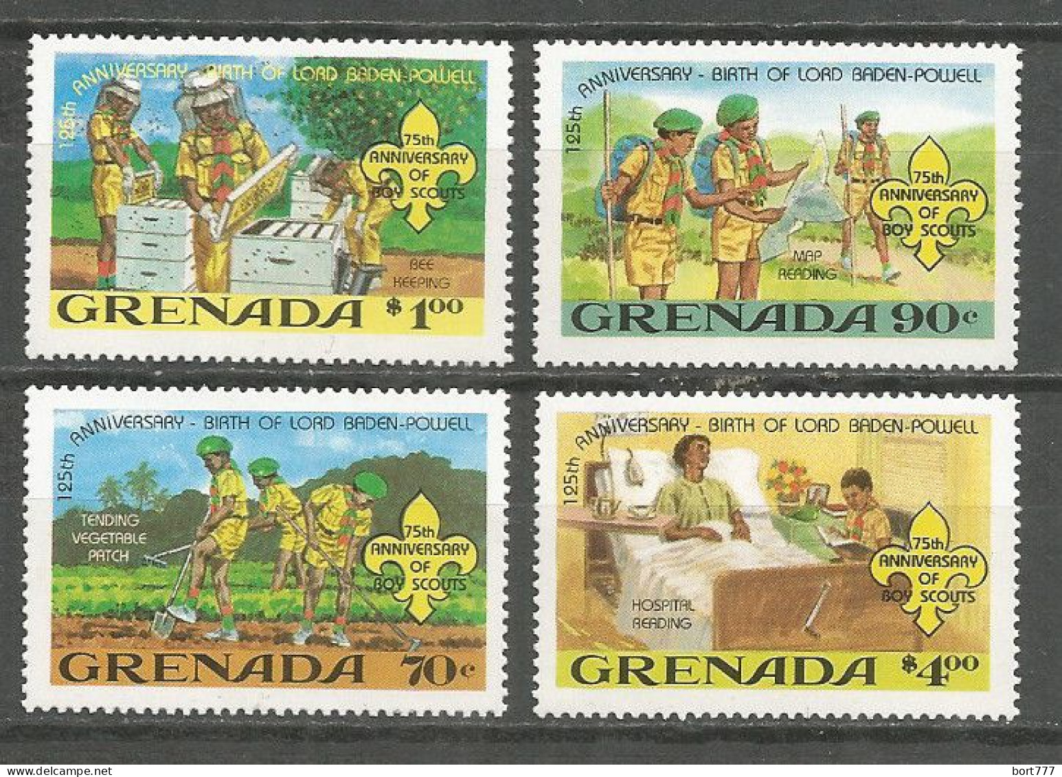 Grenada 1982 Mint Stamps MNH (**) Set Scouts - Grenada (1974-...)