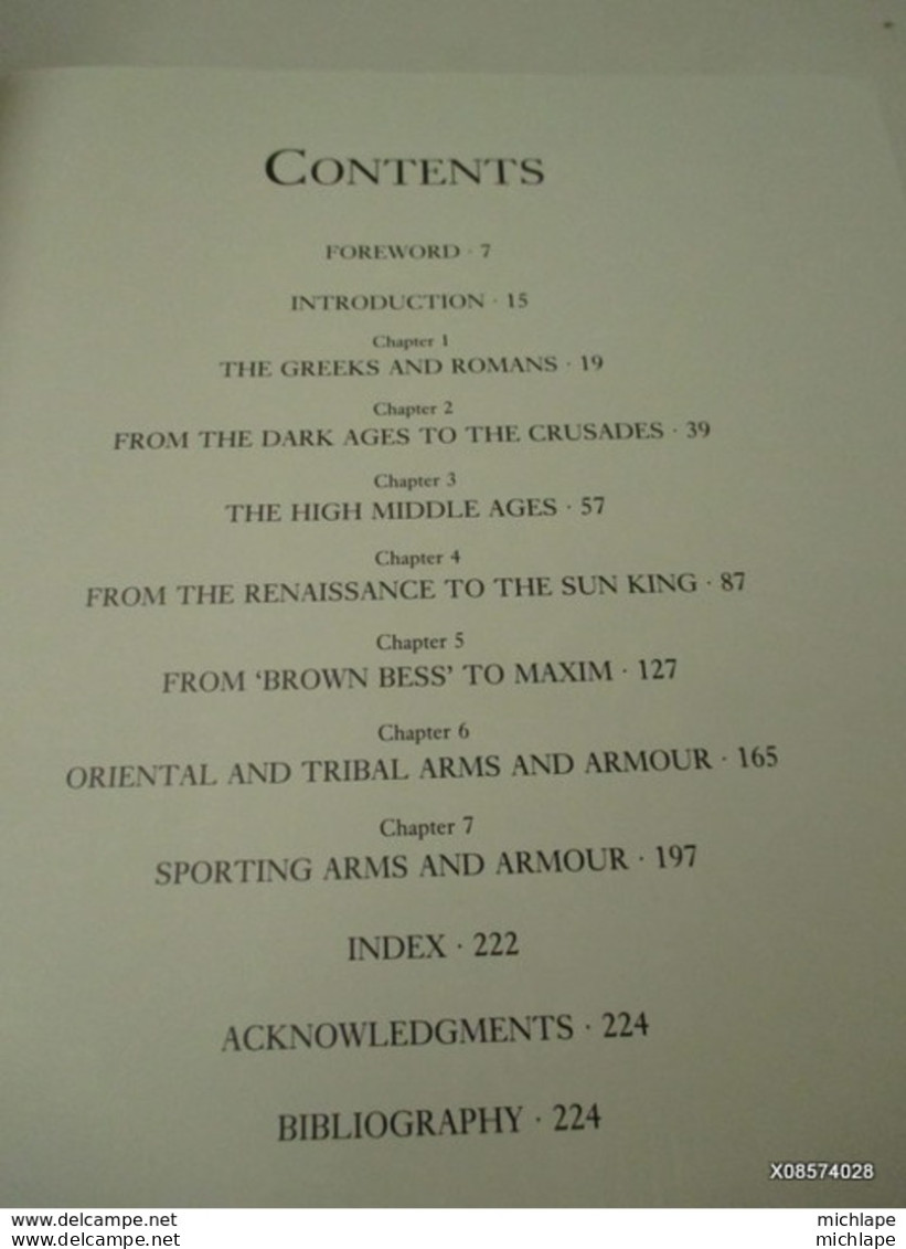 Livre Relié Arms Et Armour Format 24 CmX34 Cm - 224 Pages -1991- état Neuf - Inglés