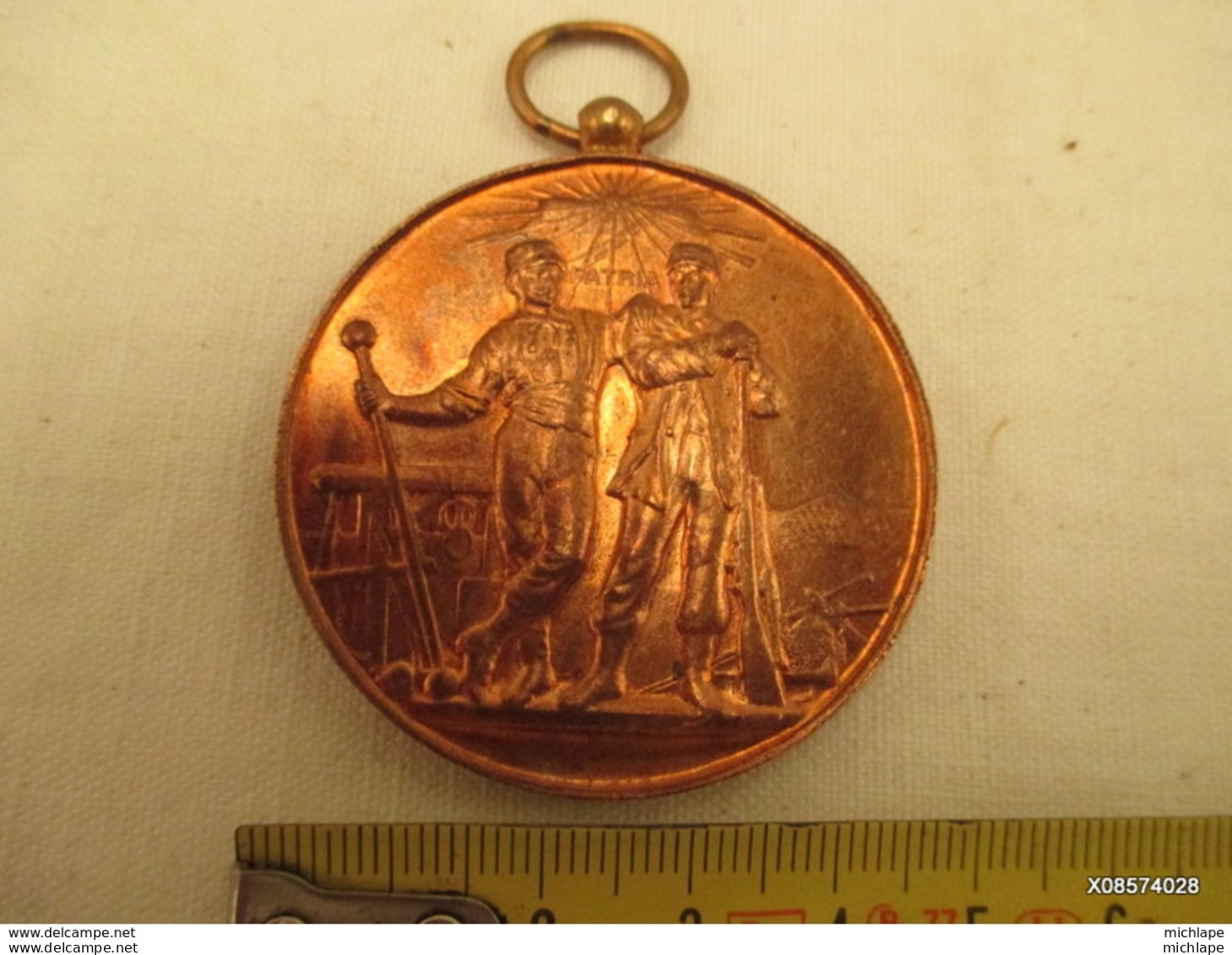 Medaille En Bronze De Preparation Militaire Diametre 5 Cm   Tb état - Frankrijk