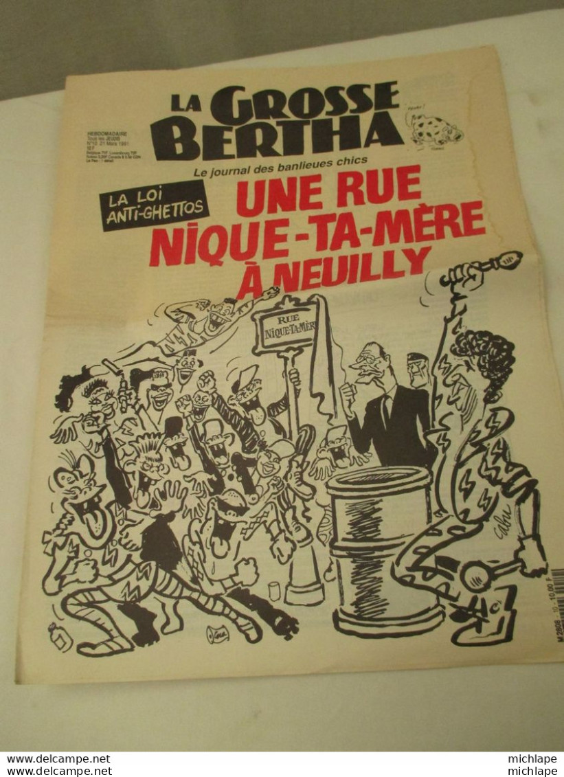 Journal  LA GROSSE BERTHA    Une Rue N T M     N° 31 -1991 - 11 Pages - 1950 - Today