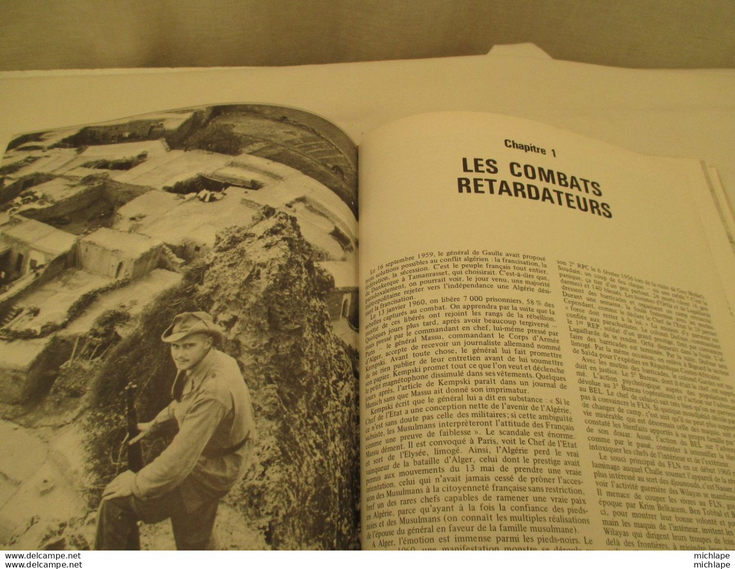 livre relié - soldats du djebel -histoire de la guerre d'algerie - 370 pages - format 25-31 - 1979  édit S.P. L