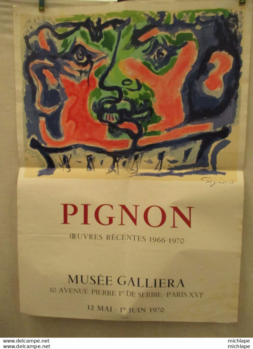 1/5 Affiche Originale De PIGNON - 73 Cm Par 53 Cm - 1968- Tres Bon état - Afiches