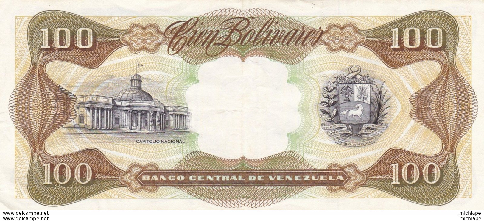 100 Bolivares  Du Venezuela  1998 - Venezuela