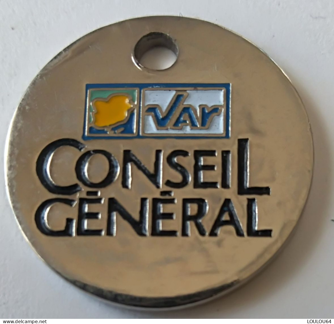 Jeton De Caddie - Conseil Général Du VAR - En Métal - (1) - - Moneda Carro