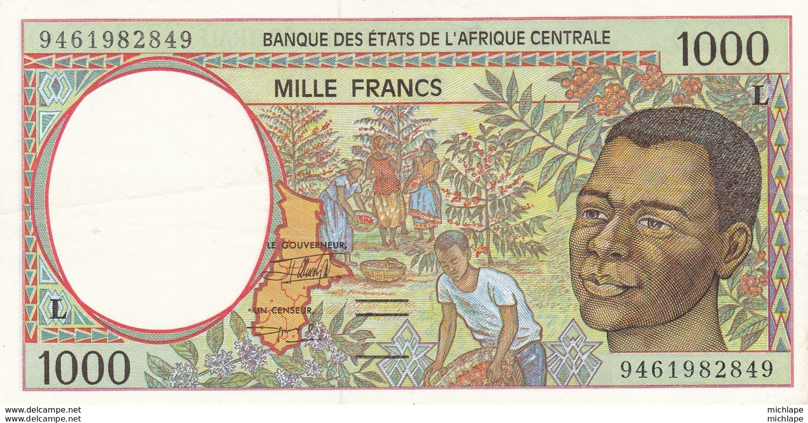 Billet De 1000 Francs  Gabon -  Etat Neuf - Gabon