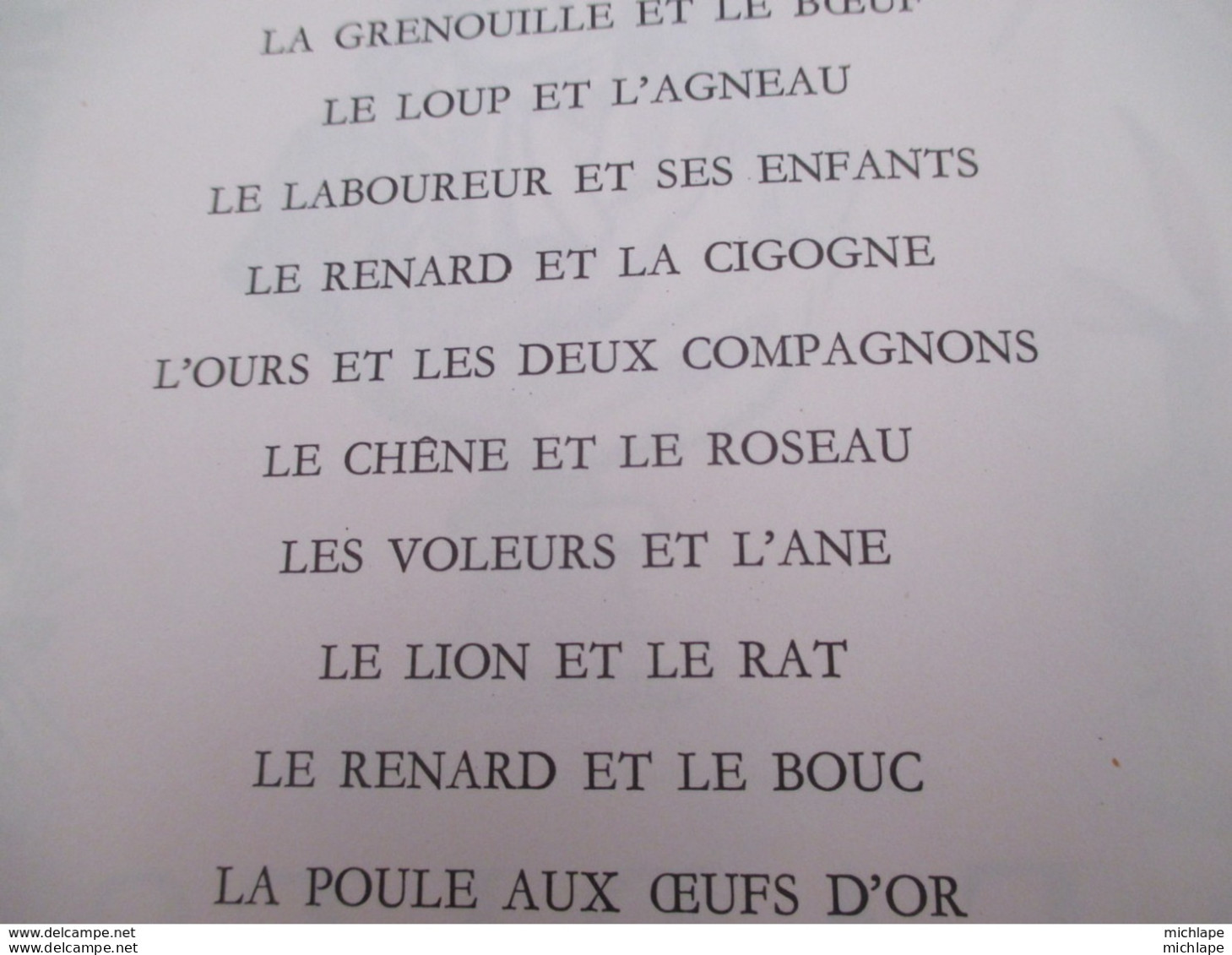 fables de  la fontaine - 1968 - tres bon état illustrations  andré  Jourcin