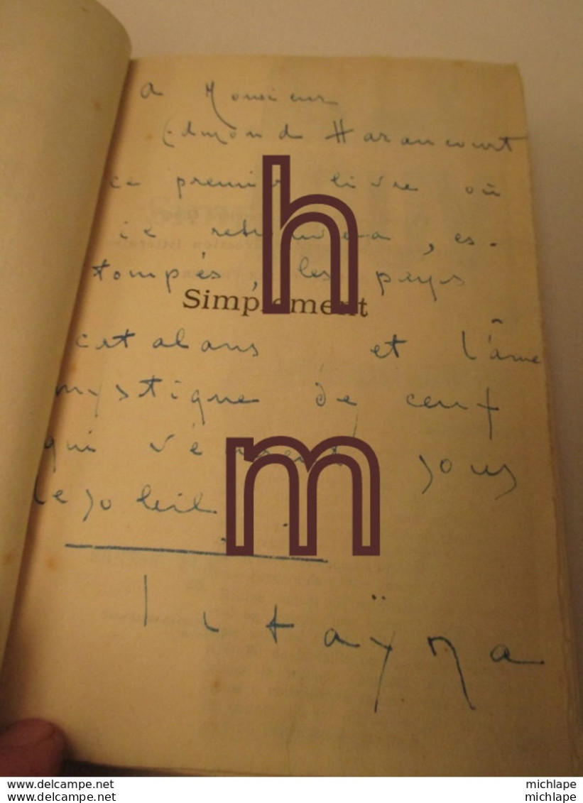 Livre Relié - TITAYANA SIMPLEMENT Exemplaire N° 31( Dédicace De L'auteur ) Format 13 X 19 Cm 247 Pages Très Bon Etat - Andere & Zonder Classificatie