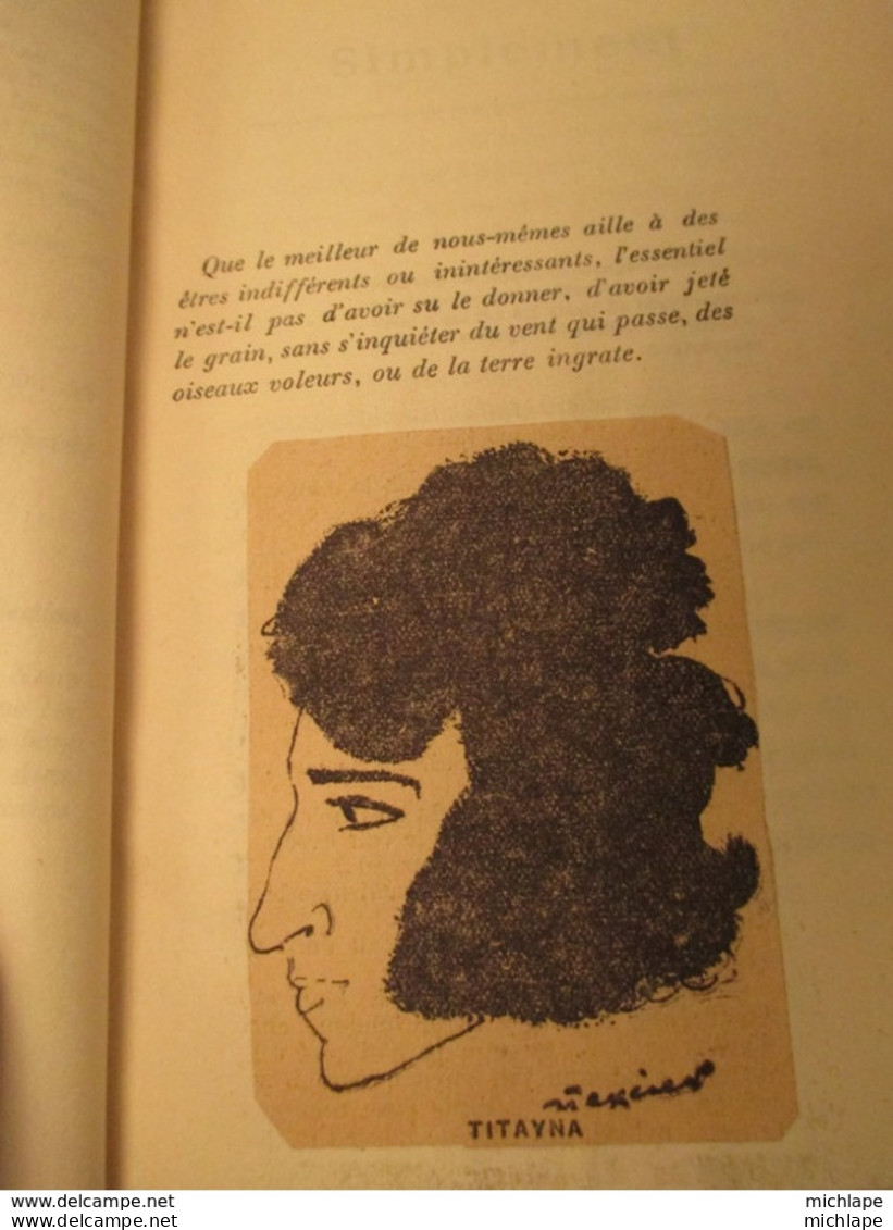livre relié - TITAYANA SIMPLEMENT exemplaire N° 31( dédicace de l'auteur ) format 13 X 19 cm 247 pages très bon etat
