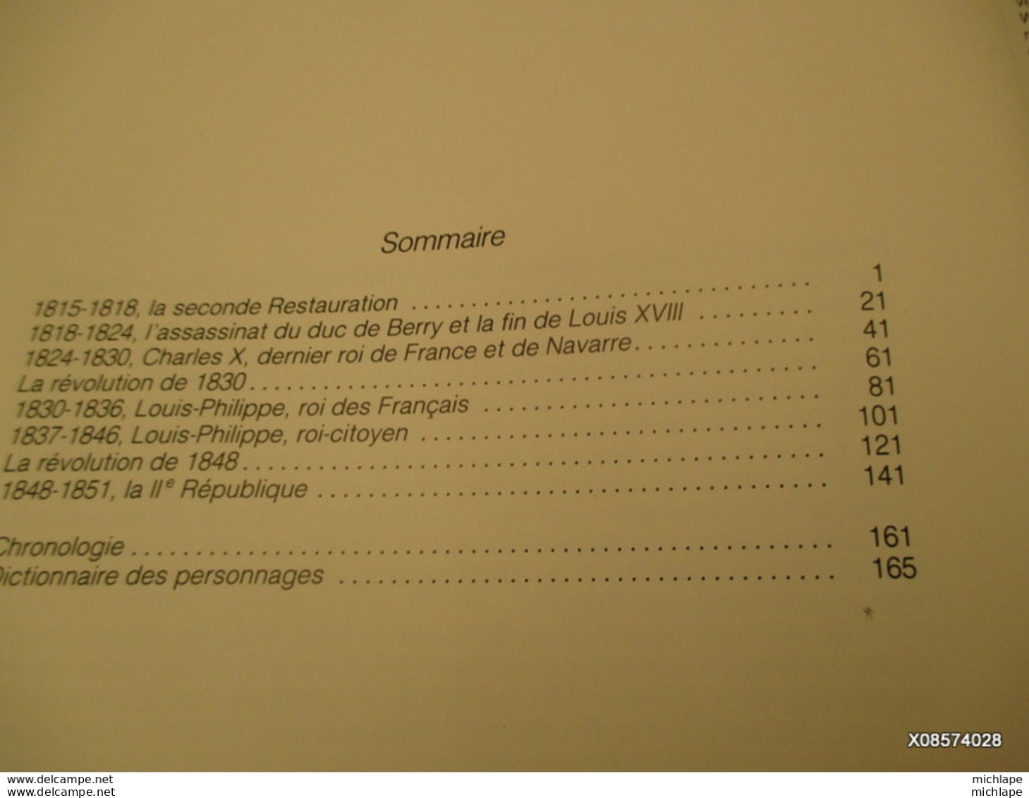 LIVRE  - Restauration Et Revolution  1815 - 1851 -  Edition 1988 Format 23 Cm X 30 Cm - 172 Pages  Tres Bon Etat - Armas De Colección