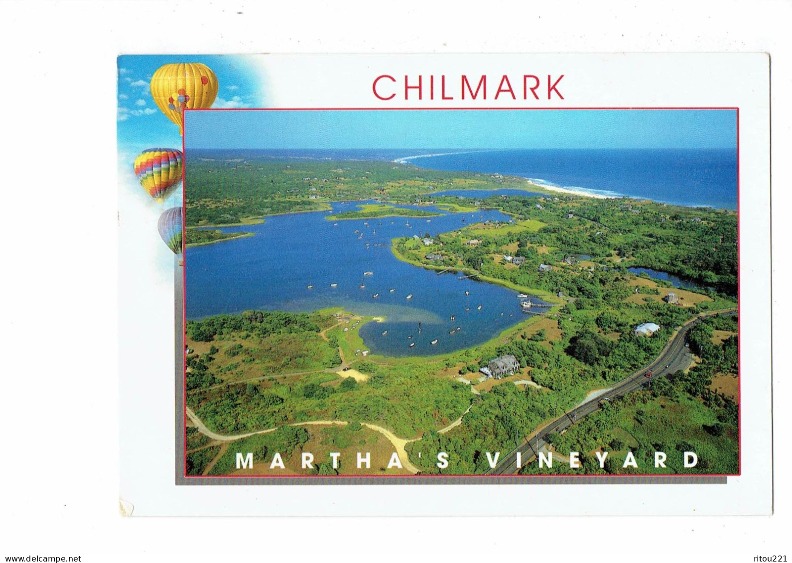 Cpm - Massachusetts  - CHILMARK MARTHA'S VINEYARD - Ballon Montgolfière - Andere & Zonder Classificatie
