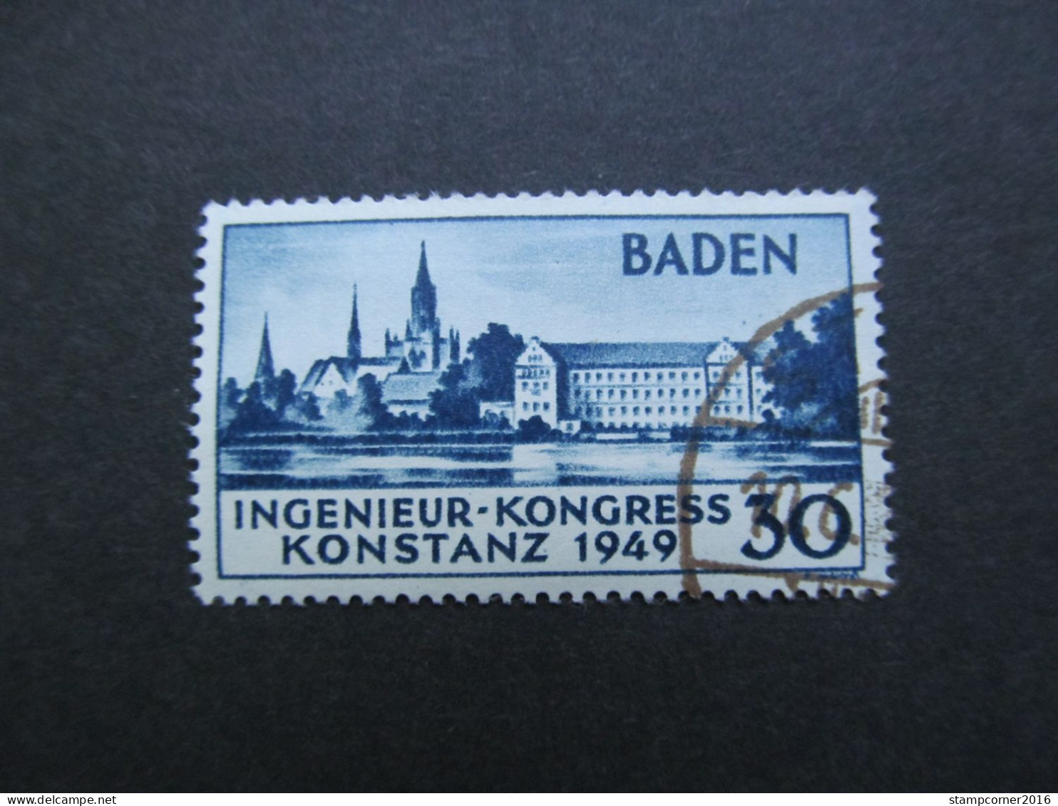 FZ-BAD Nr. 46, 1949, Kongress, Gestempelt - Baden