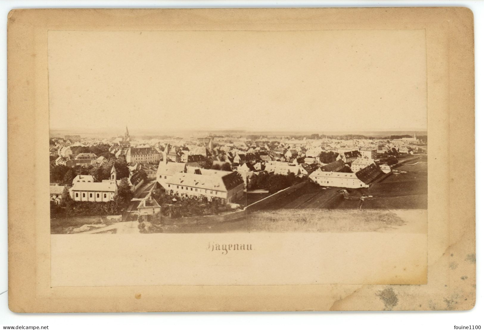 PHOTO CABINET - HAGUENAU - Ancianas (antes De 1900)