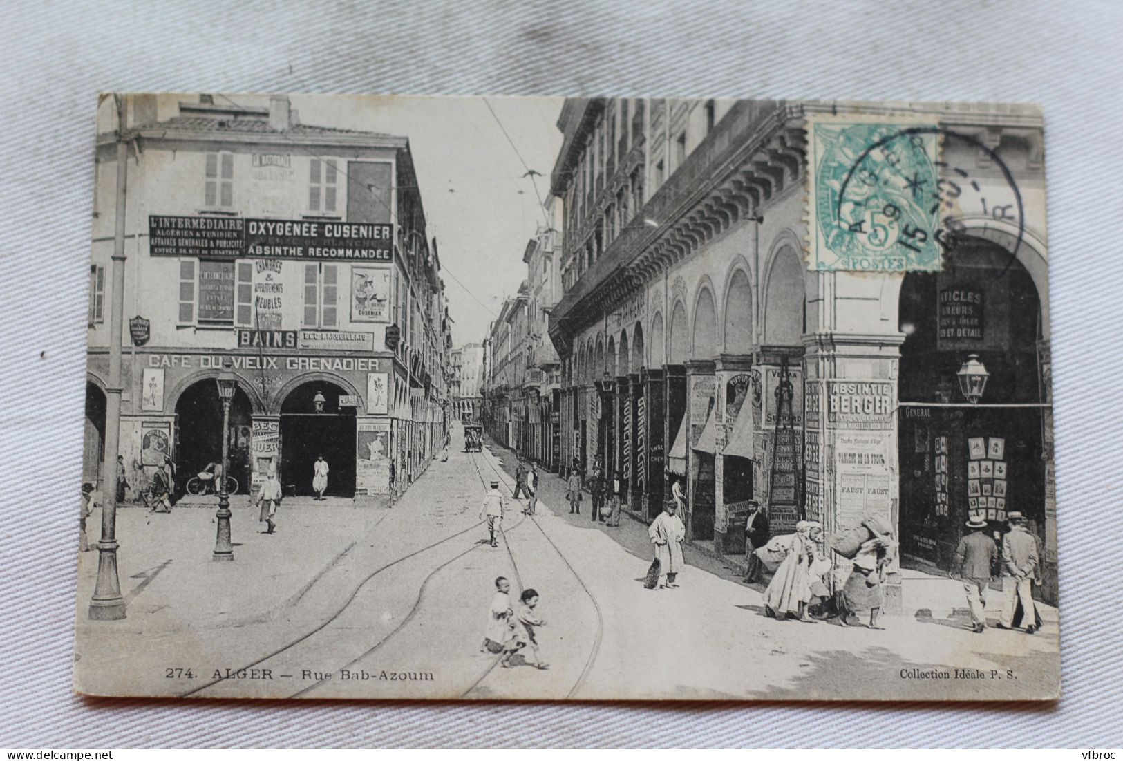 N682, Cpa 1906, Alger, Rue Bab Azoum, Algérie - Algerien