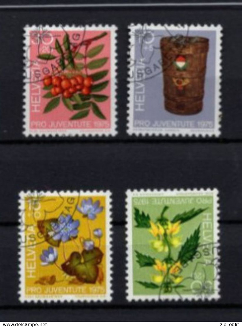 (alm10) Suisse Pro Juventute 1975 Fleur Flower - Collections (without Album)