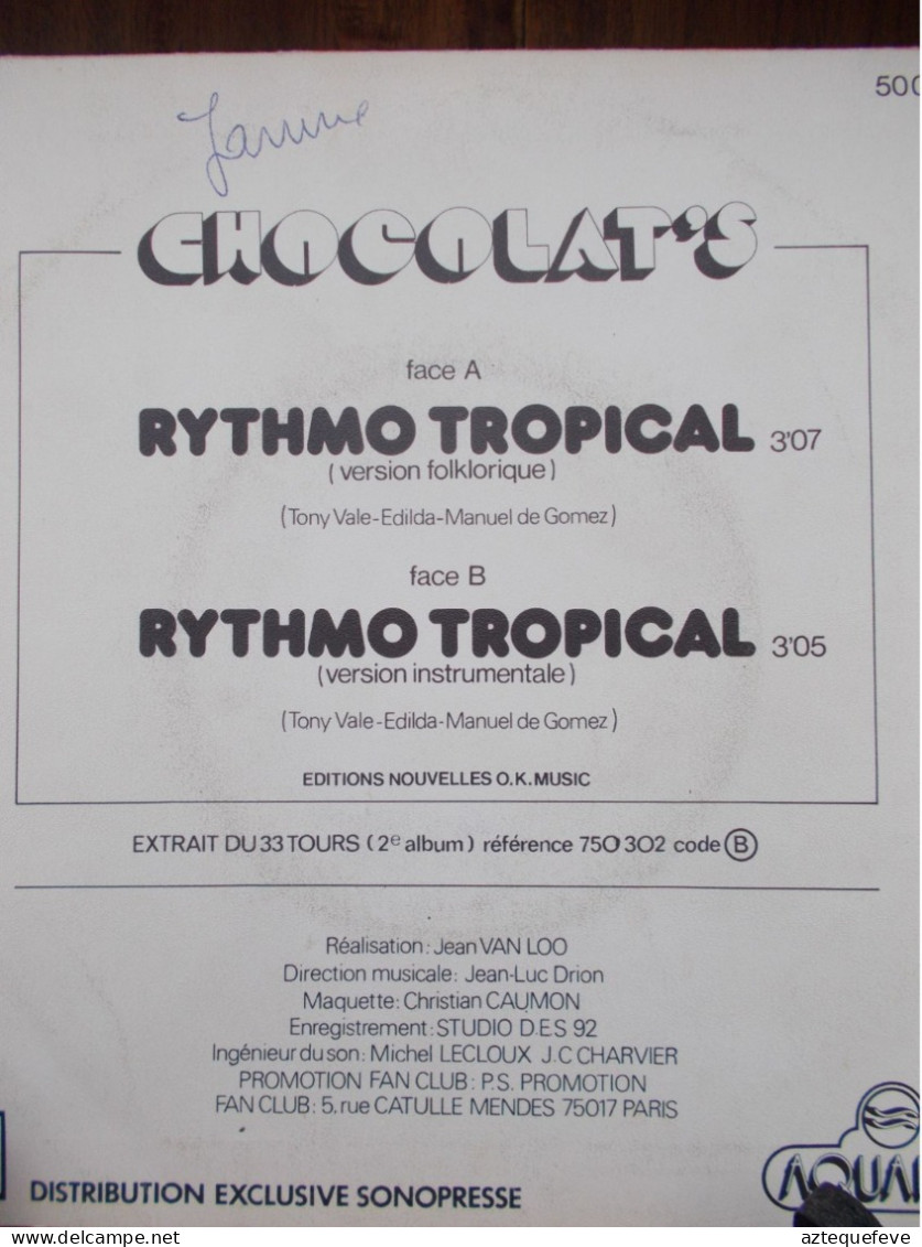 3 VINYLS ANARCHIC SYSTEM - CHOCOLAT'S - CHOUCHOU BOYS - Otros - Canción Francesa