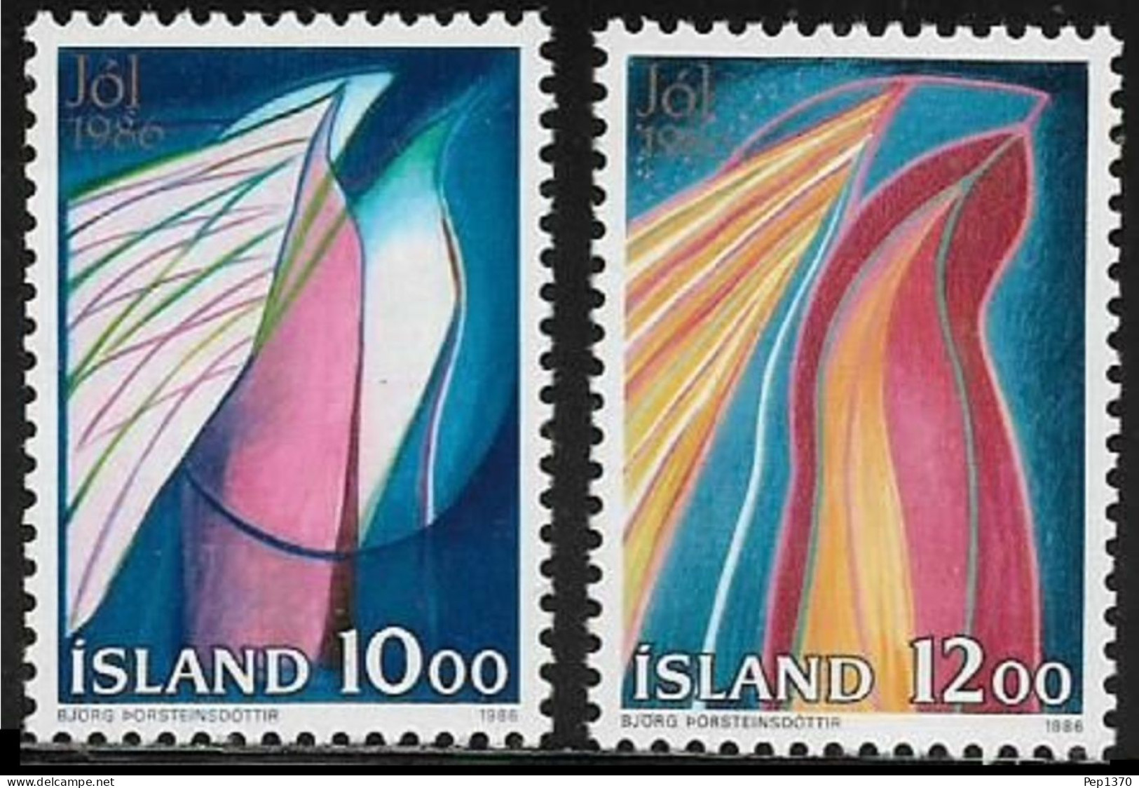 ISLANDIA 1986 - ICELAND - NOEL - NAVIDAD - YVERT 614/615** - Nuovi