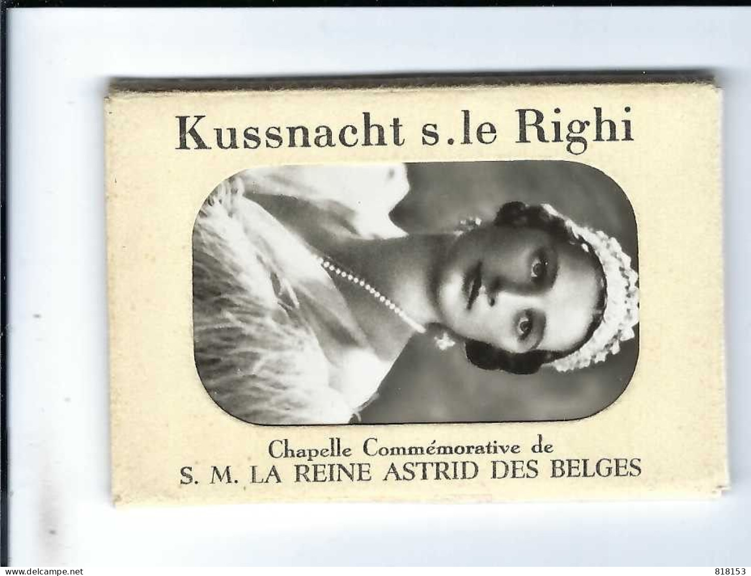 S M   LA REINE ASTRID DES BELGES  Chapelle Commémorative  10 Snapshots - Familles Royales