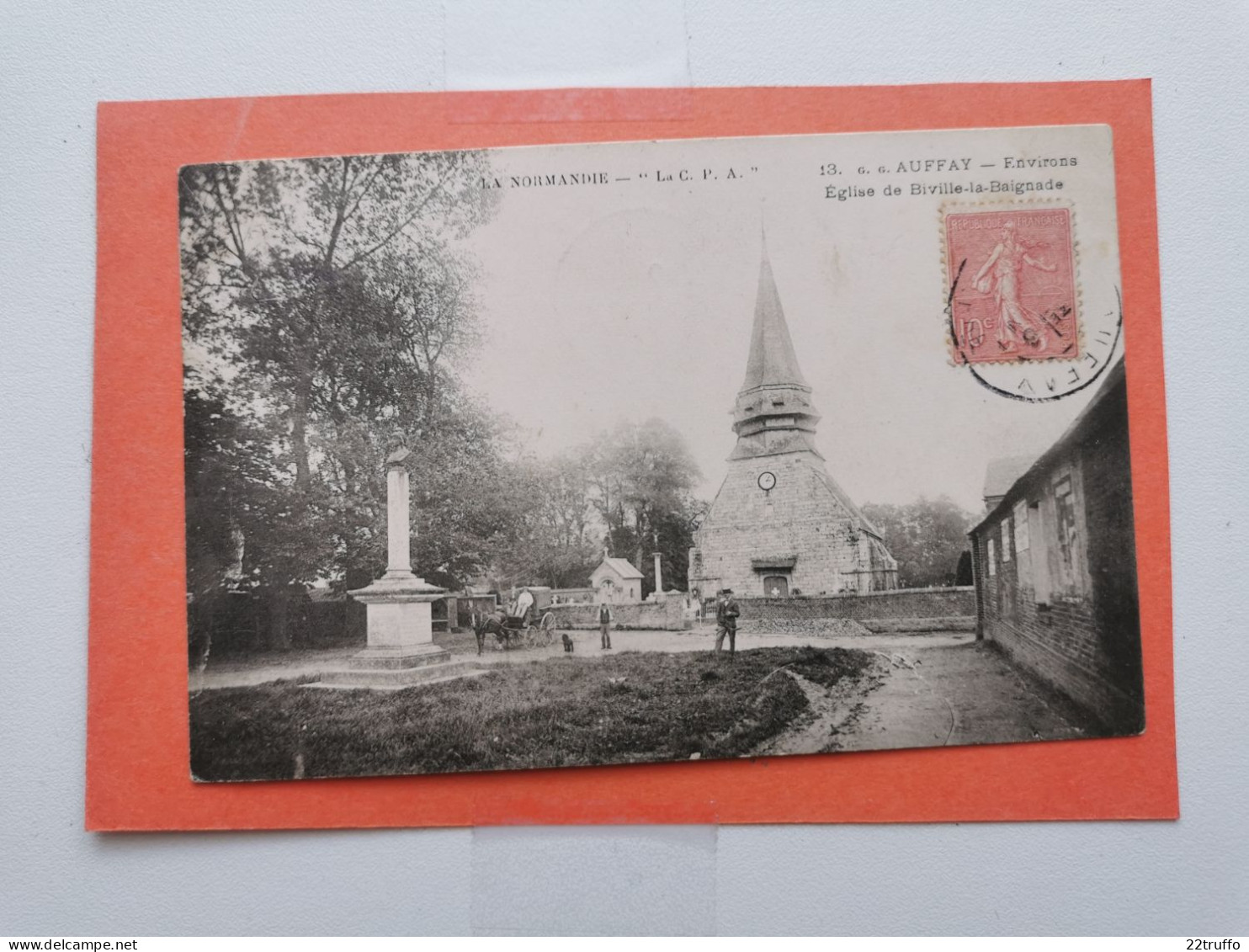 A-76-CPA-BIVILLE-LA-BAIGNADE - Environs De Auffay - L'Eglise - Autres & Non Classés