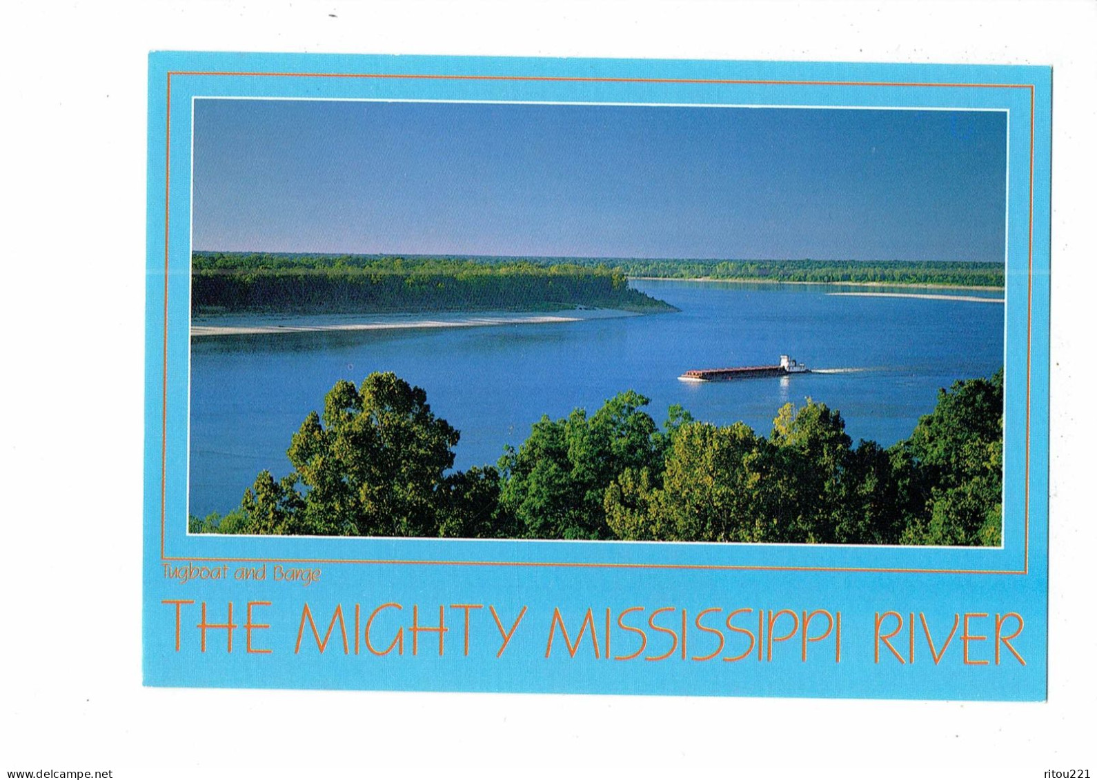 Cpm - The Mighty Mississippi River - Tugboat And Barge - Remorqueur - Sonstige & Ohne Zuordnung